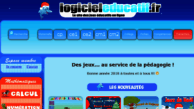 What Logicieleducatif.fr website looked like in 2018 (6 years ago)