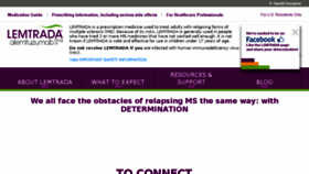 What Lemtrada.com website looked like in 2018 (6 years ago)