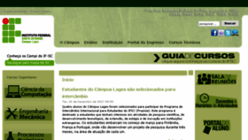 What Lages.ifsc.edu.br website looked like in 2018 (6 years ago)