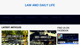 What Lawdailylife.com website looked like in 2018 (6 years ago)