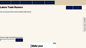What Lakers-rumors.com website looked like in 2018 (6 years ago)
