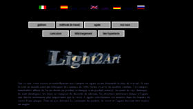 What Light2art.com website looked like in 2018 (6 years ago)