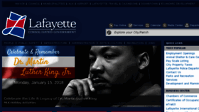 What Lafayettela.gov website looked like in 2018 (6 years ago)
