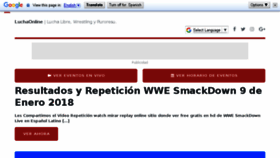 What Luchaonline.com website looked like in 2018 (6 years ago)