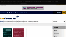 What Lawcareers.net website looked like in 2018 (6 years ago)