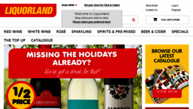 What Liquorland.com.au website looked like in 2018 (6 years ago)