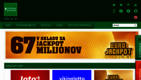What Loterija.si website looked like in 2018 (6 years ago)