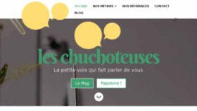 What Les-chuchoteuses.fr website looked like in 2018 (6 years ago)