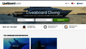 What Liveaboard.com website looked like in 2018 (6 years ago)