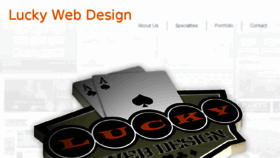 What Luckywebdesign.com website looked like in 2018 (6 years ago)
