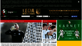 What Legia.net website looked like in 2018 (6 years ago)