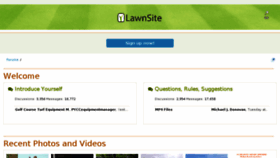What Lawnsite.com website looked like in 2018 (6 years ago)