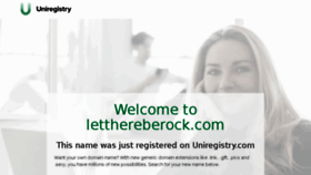 What Letthereberock.com website looked like in 2018 (6 years ago)