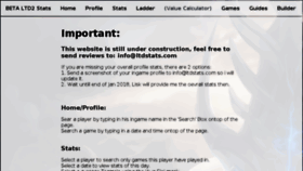 What Ltdstats.com website looked like in 2018 (6 years ago)