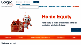 What Logixbanking.com website looked like in 2018 (6 years ago)