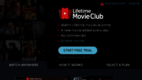 What Lifetimemovieclub.com website looked like in 2018 (6 years ago)