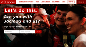 What Labour.org.nz website looked like in 2018 (6 years ago)
