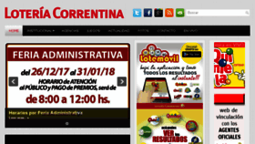 What Loteriacorrentina.gov.ar website looked like in 2018 (6 years ago)