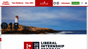 What Liberal.ca website looked like in 2018 (6 years ago)
