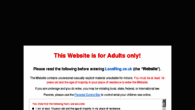 What Localfling.co.uk website looked like in 2018 (6 years ago)