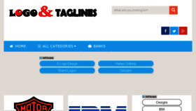 What Logotaglines.com website looked like in 2018 (6 years ago)