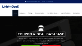 What Linkmydeals.com website looked like in 2018 (6 years ago)