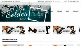 What L-empreinte-chaussure.com website looked like in 2018 (6 years ago)