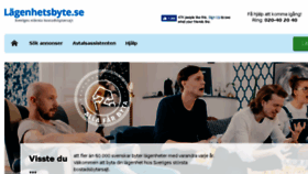 What Lagenhetsbyte.se website looked like in 2018 (6 years ago)