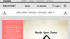 What Lib.chalmers.se website looked like in 2018 (6 years ago)