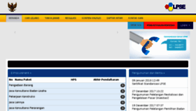What Lpse.bekasikota.go.id website looked like in 2018 (6 years ago)