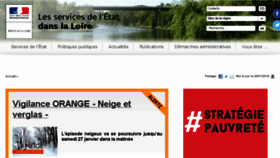 What Loire.gouv.fr website looked like in 2018 (6 years ago)
