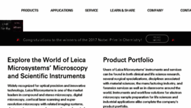 What Leica-microsystems.com website looked like in 2018 (6 years ago)
