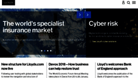 What Lloyds.com website looked like in 2018 (6 years ago)