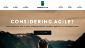 What Leadingagile.com website looked like in 2018 (6 years ago)
