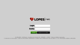 What Lopesnet.com.br website looked like in 2018 (6 years ago)