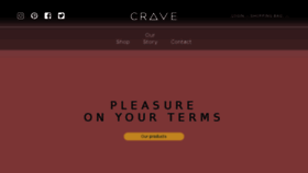 What Lovecrave.com website looked like in 2018 (6 years ago)