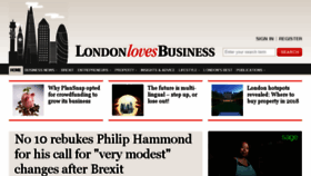 What Londonlovesbusiness.com website looked like in 2018 (6 years ago)