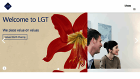 What Lgt.com website looked like in 2018 (6 years ago)