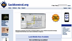 What Lucidcentral.org website looked like in 2018 (6 years ago)