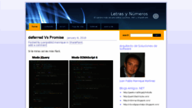 What Letrasandnumeros.com website looked like in 2018 (6 years ago)