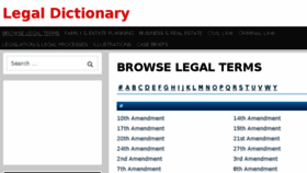 What Legaldictionary.net website looked like in 2018 (7 years ago)