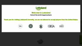 What Lottoland.co.uk website looked like in 2018 (6 years ago)