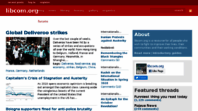 What Libcom.org website looked like in 2018 (7 years ago)