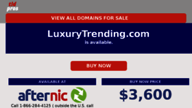 What Luxurytrending.com website looked like in 2018 (6 years ago)