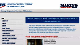 What Lwv-ms.org website looked like in 2018 (6 years ago)