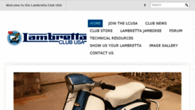 What Lambrettaclubusa.net website looked like in 2018 (6 years ago)