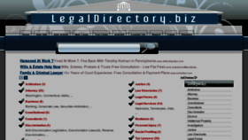 What Legaldirectory.biz website looked like in 2011 (12 years ago)