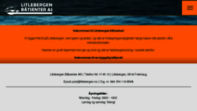 What Litlebergen.no website looked like in 2018 (6 years ago)