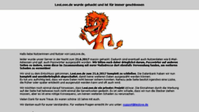 What Leolove.de website looked like in 2018 (6 years ago)