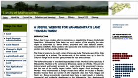 What Landsofmaharashtra.com website looked like in 2018 (6 years ago)